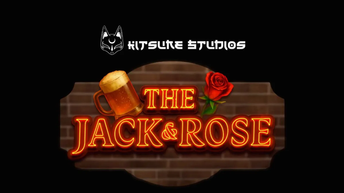 Tampilan visual slot The Jack & Rose dengan latar belakang pub supranatural.
